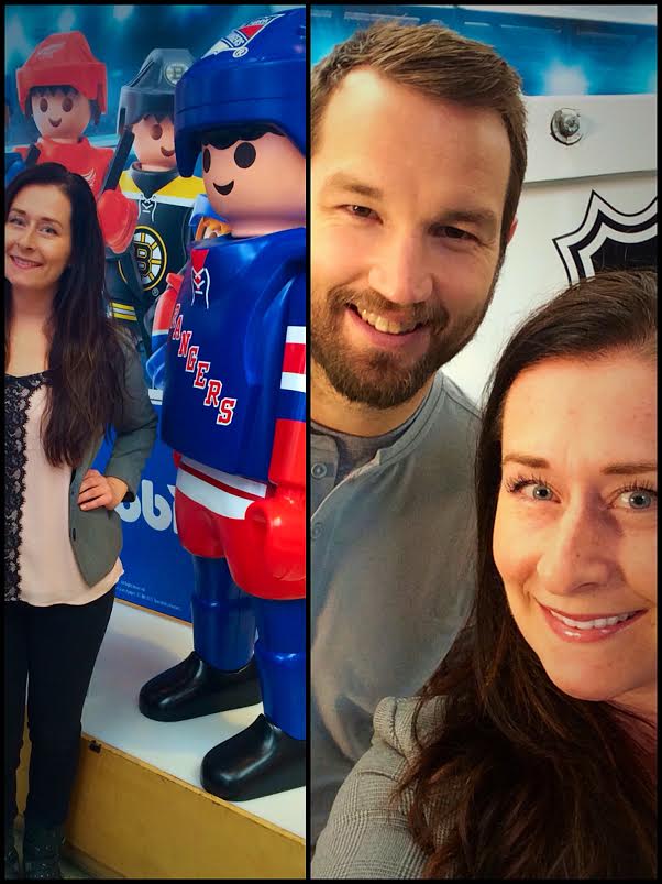 DoubleGSports reporter, Jackie Daly, with Rick Nash