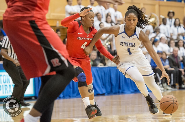 Tabatha Richardson-Smith (1) drives toward the basket. (Photo by John Jones - Double G Media)