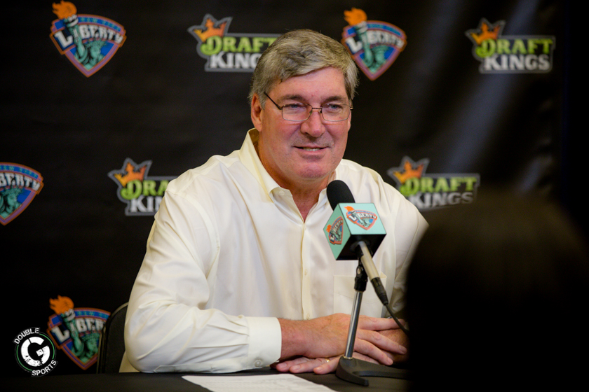 New York Liberty head coach Bill Laimbeer (Photo by Jeff Auger - Double G Media)